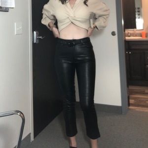 NWT Vegan Leather Free People pants